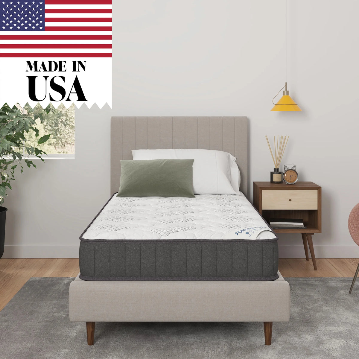 Twin Firm Tight Top Hybrid Mattress R67542
