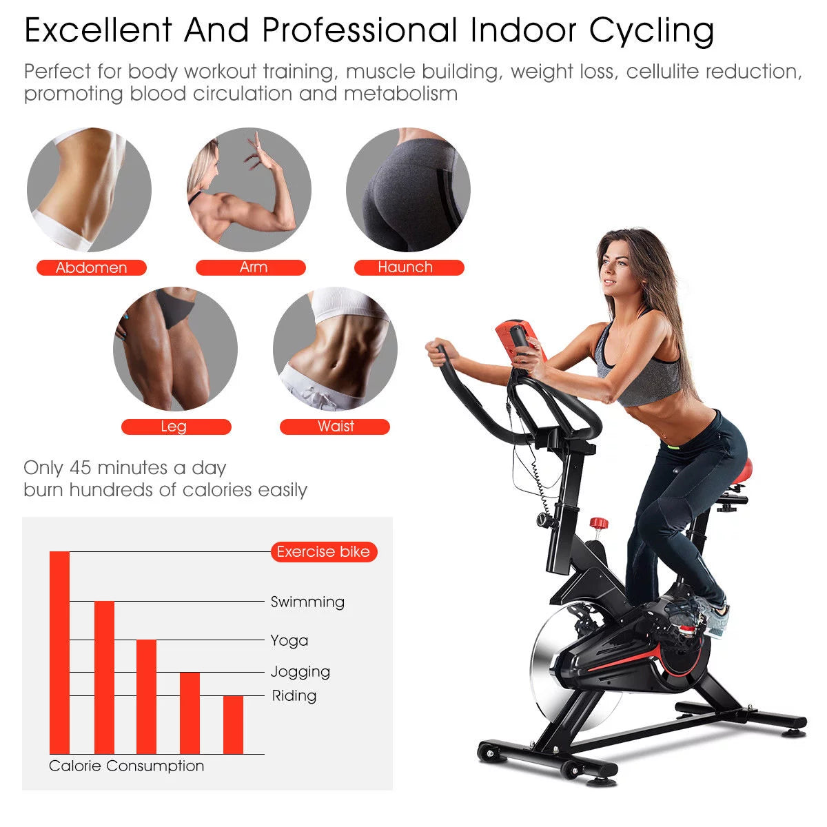 Indoor Cycling Bike Exercise Trainer X99960