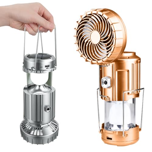 Portable Solar Camping Lantern with Fan A57638