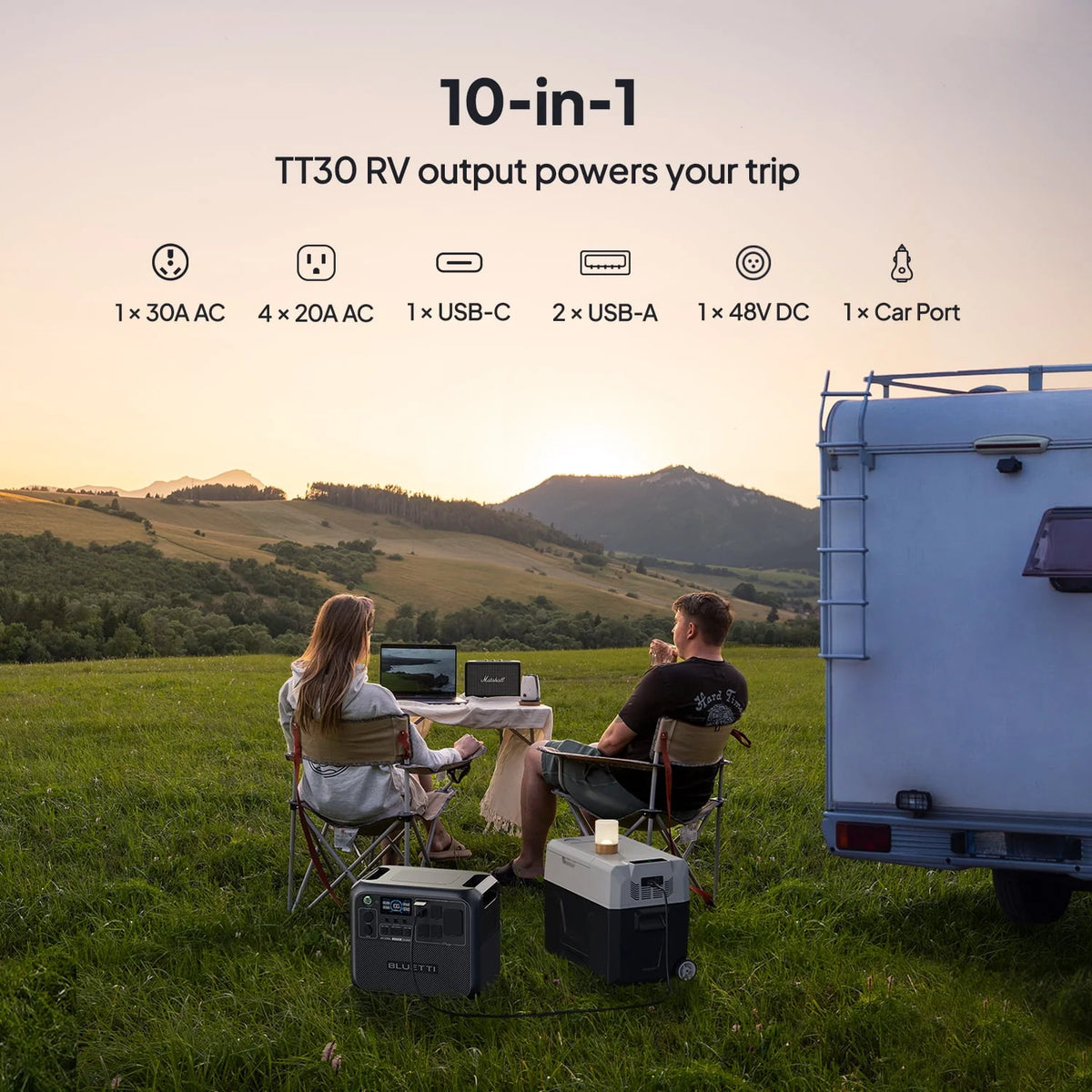 2048Wh 2400W Portable Generator C963