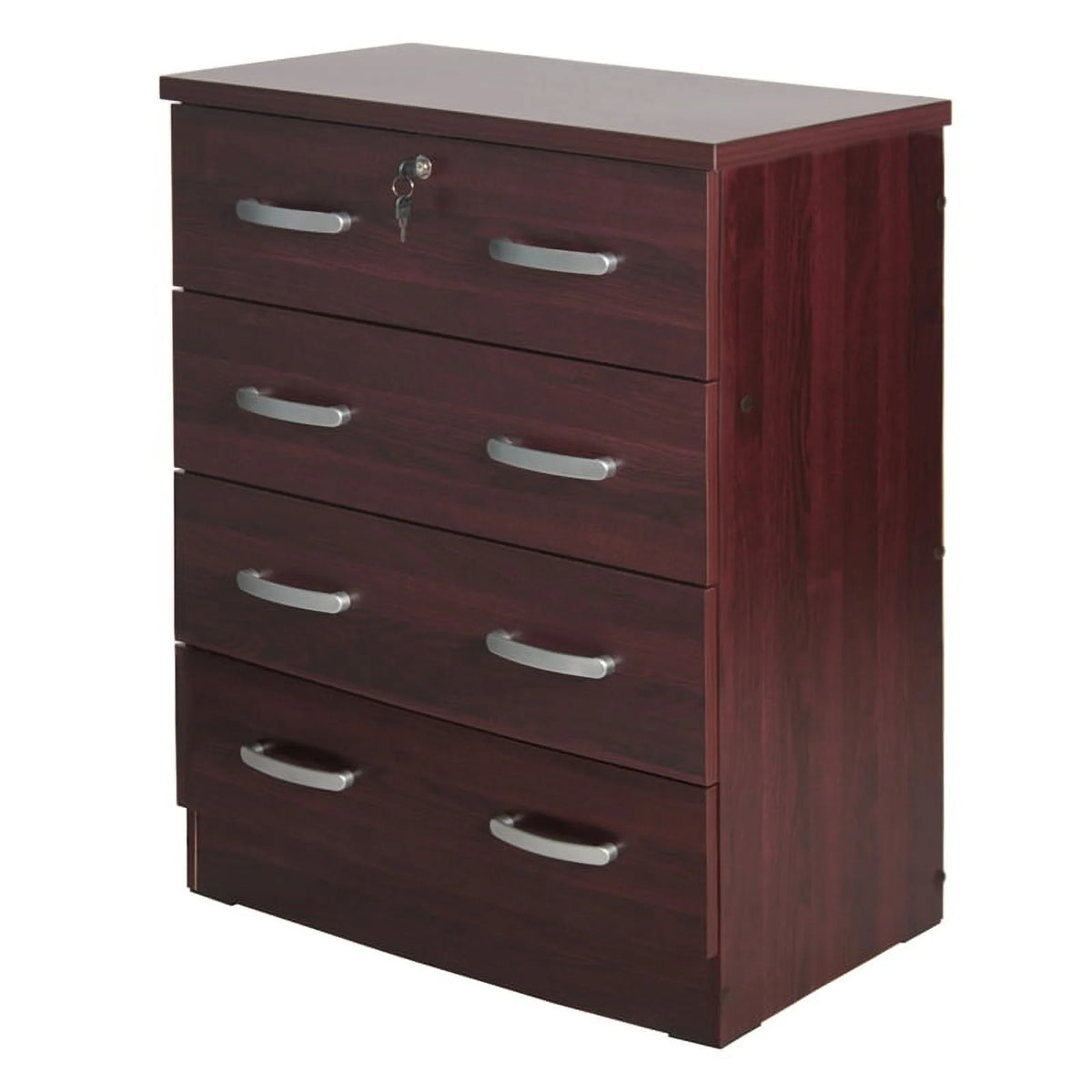 3-Piece Twin Bed 4-Drawer Dresser and Nightstand Set P2647