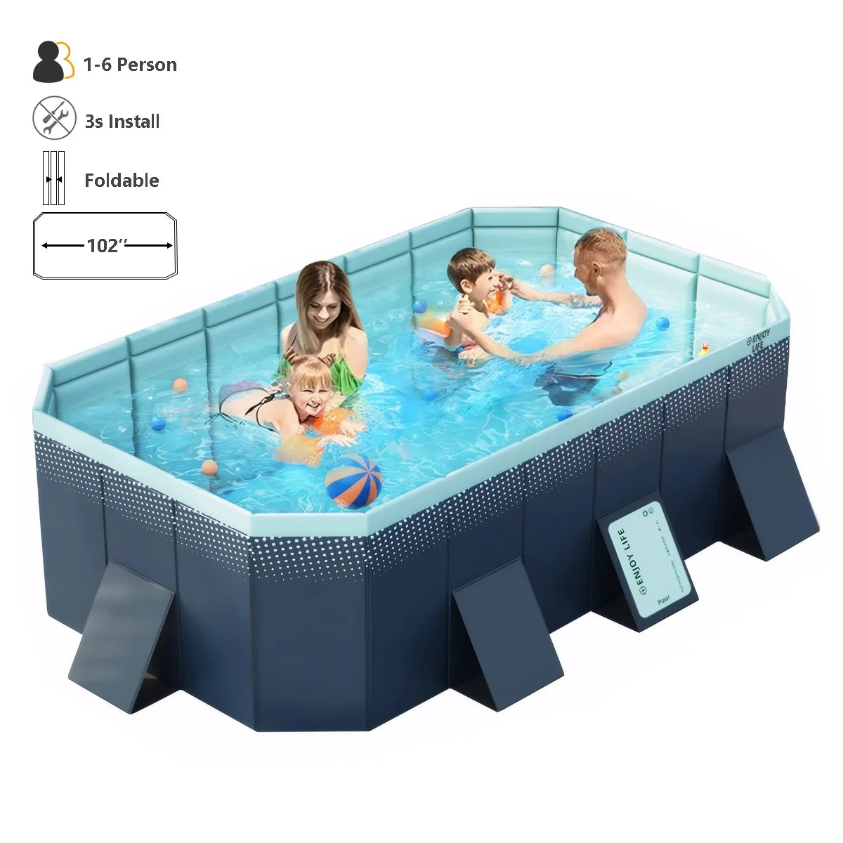 Foldable Above Ground Swimming Pool X524423