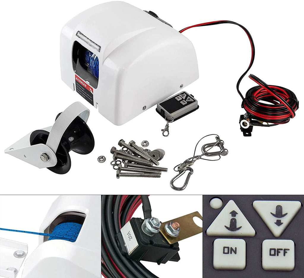Electric Anchor Winch with Wireless Remote Control 25LBS I576183