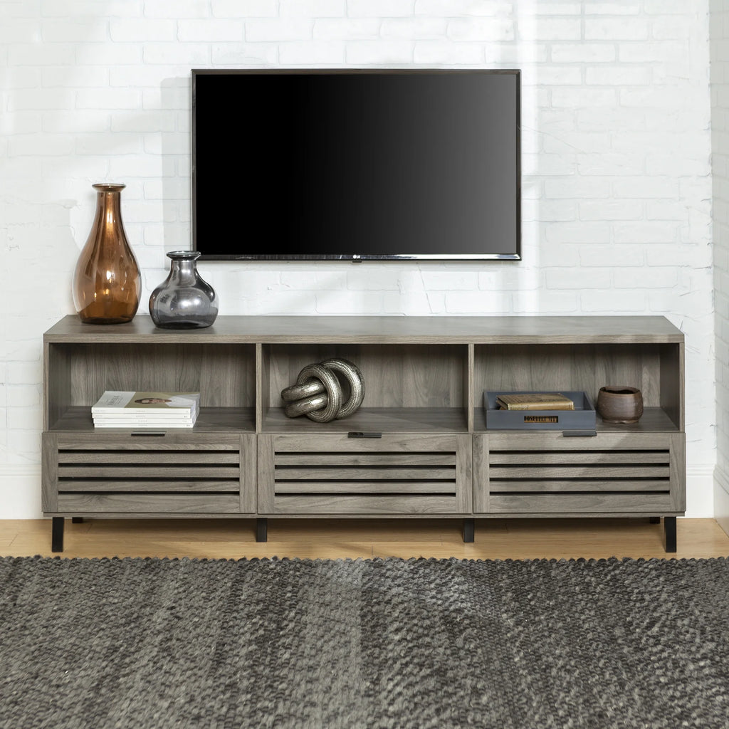 Slate Grey 3-Drawer TV Stand O592380