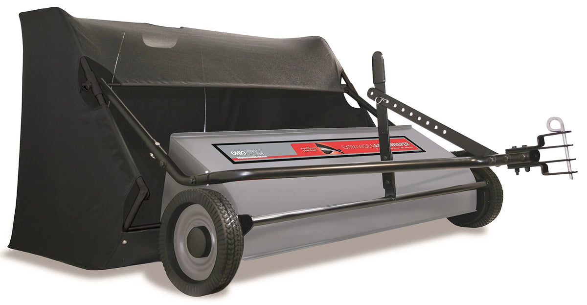 50 inch 26 cu. ft. Tow Pull Behind Leaf Yard Lawn Sweeper T80251