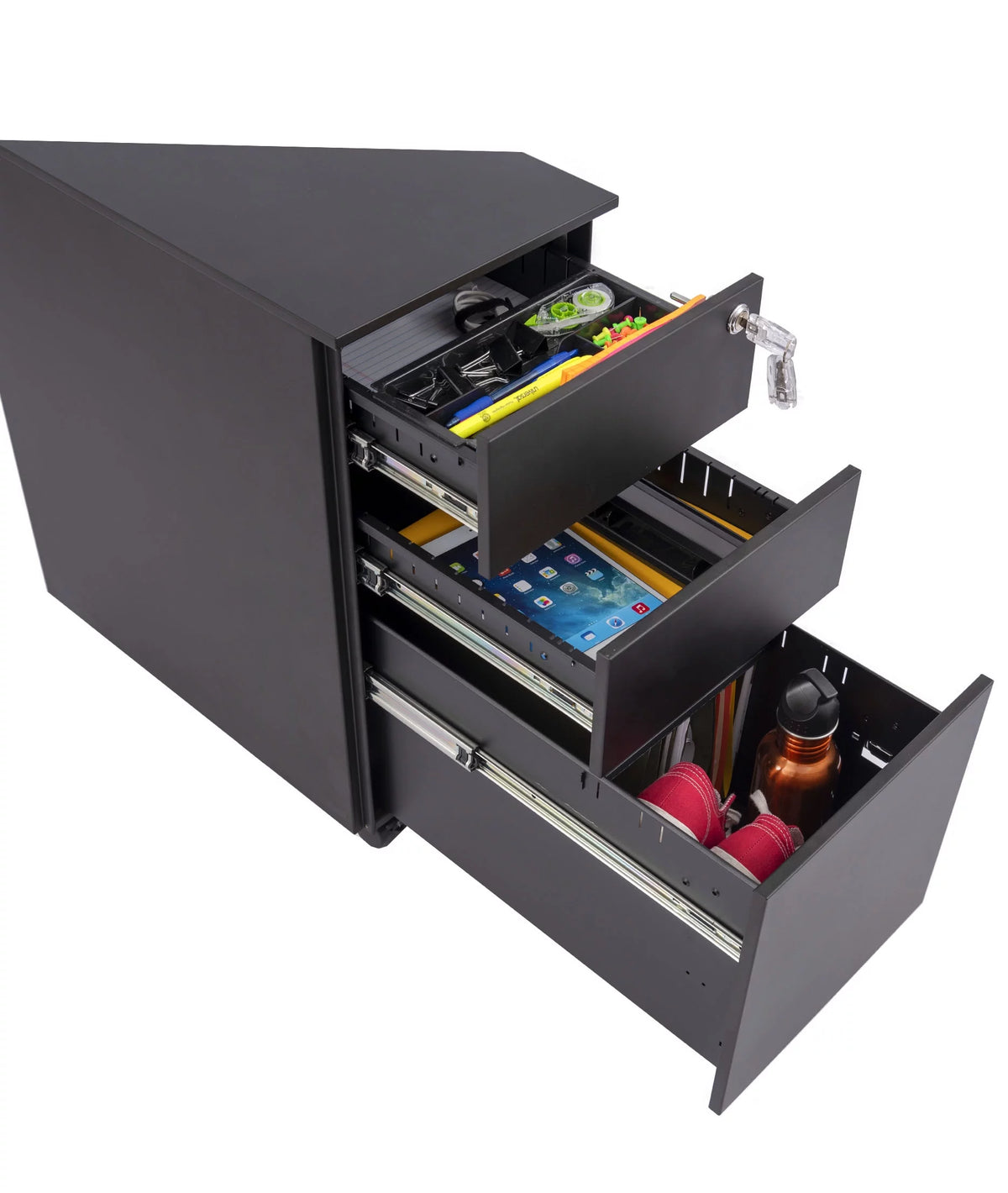 3 Drawer Lockable Rolling File Cabinet L331819