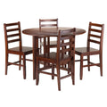 5 Pc Walnut Drop Leaf Dining Set C195