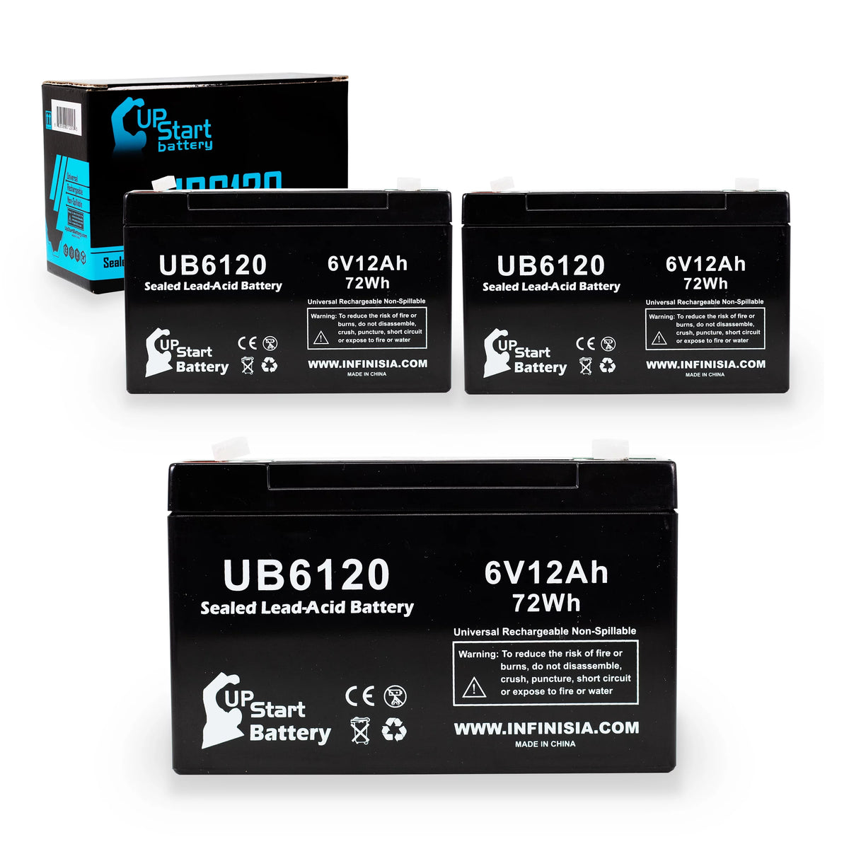 6V 12Ah Sealed Lead Acid Battery P536780