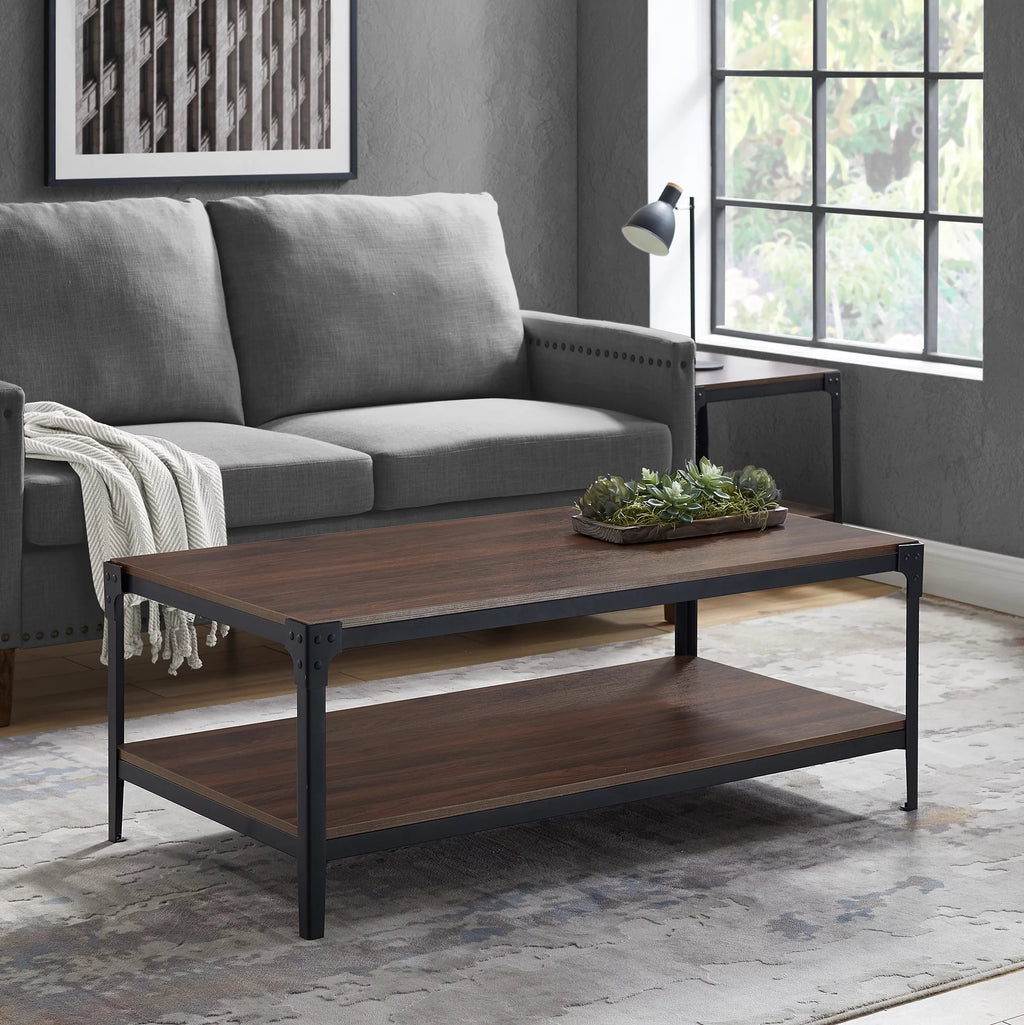 Rustic Dark Walnut Coffee Table J529970