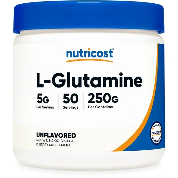 L-Glutamine Powder 250 Grams Gluten Free Non-GMO Supplement E95155