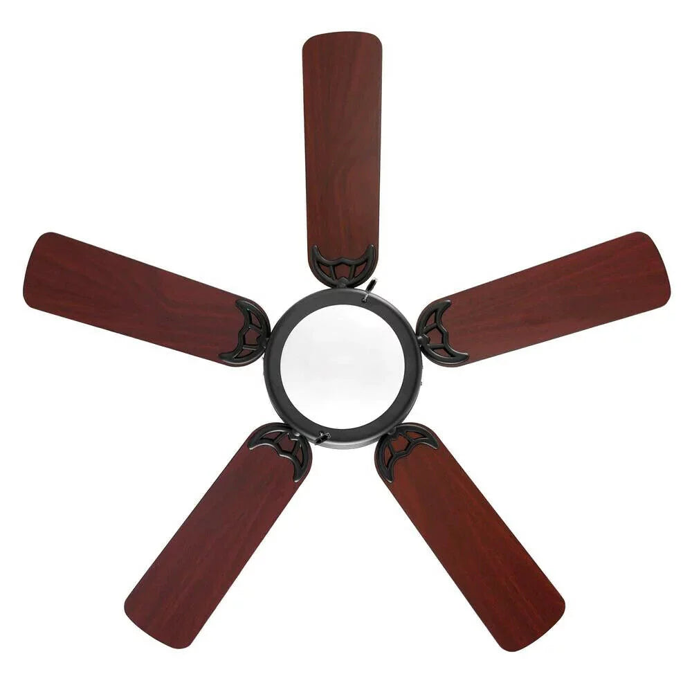 Matte Black LED Ceiling Fan with Light Kit Y697