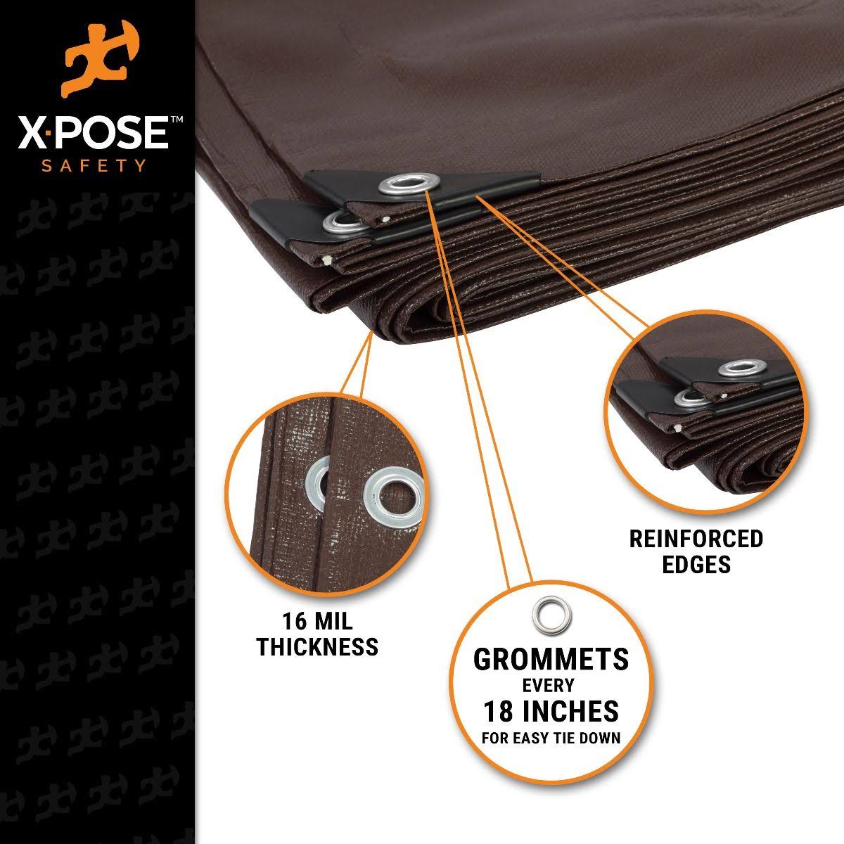 Heavy Duty Brown Poly Tarps 10 x 20 Case of 3 L700