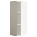 Wall Cabinet, White/Beige, 15x15x40 R7303