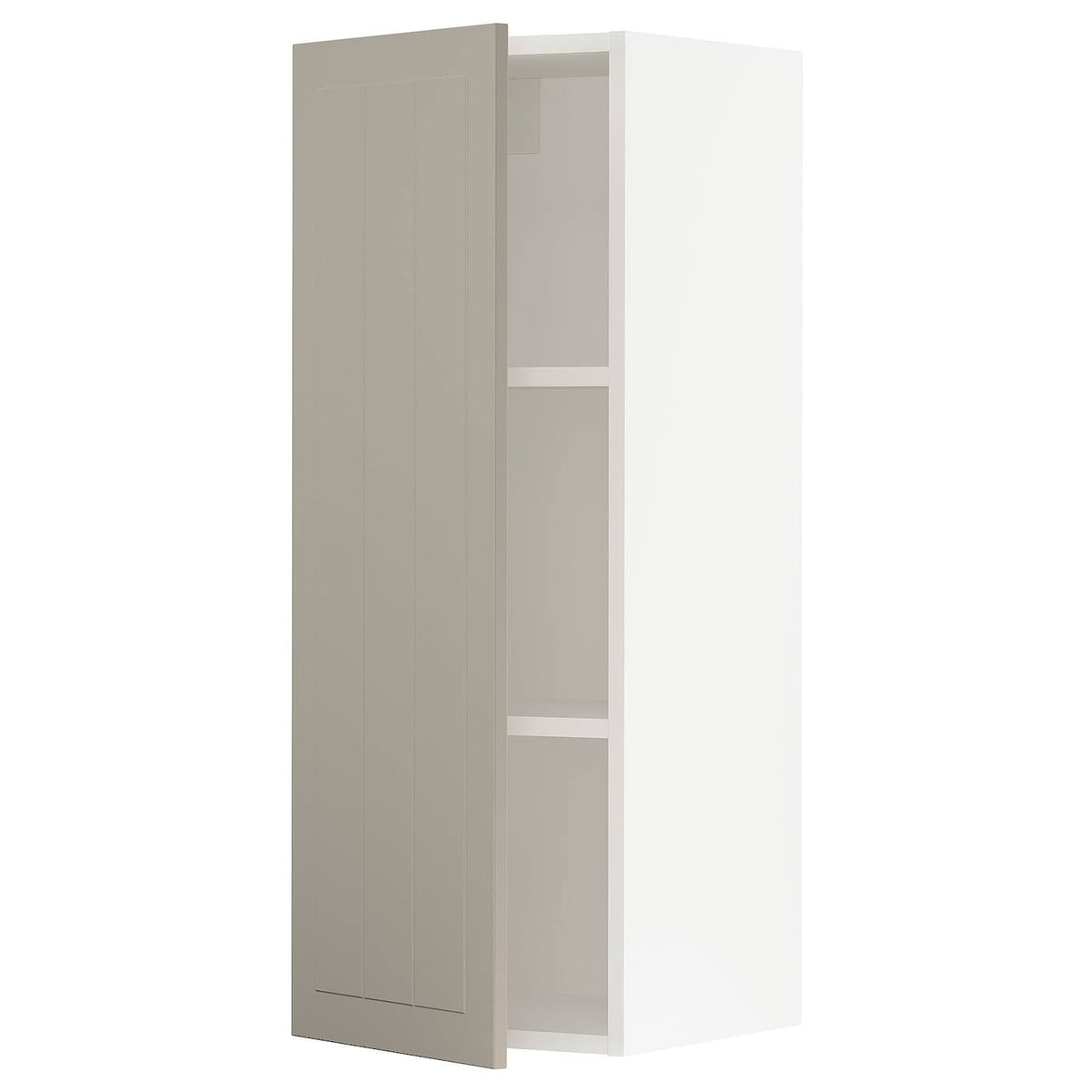 Wall Cabinet, White/Beige, 15x15x40 R7303