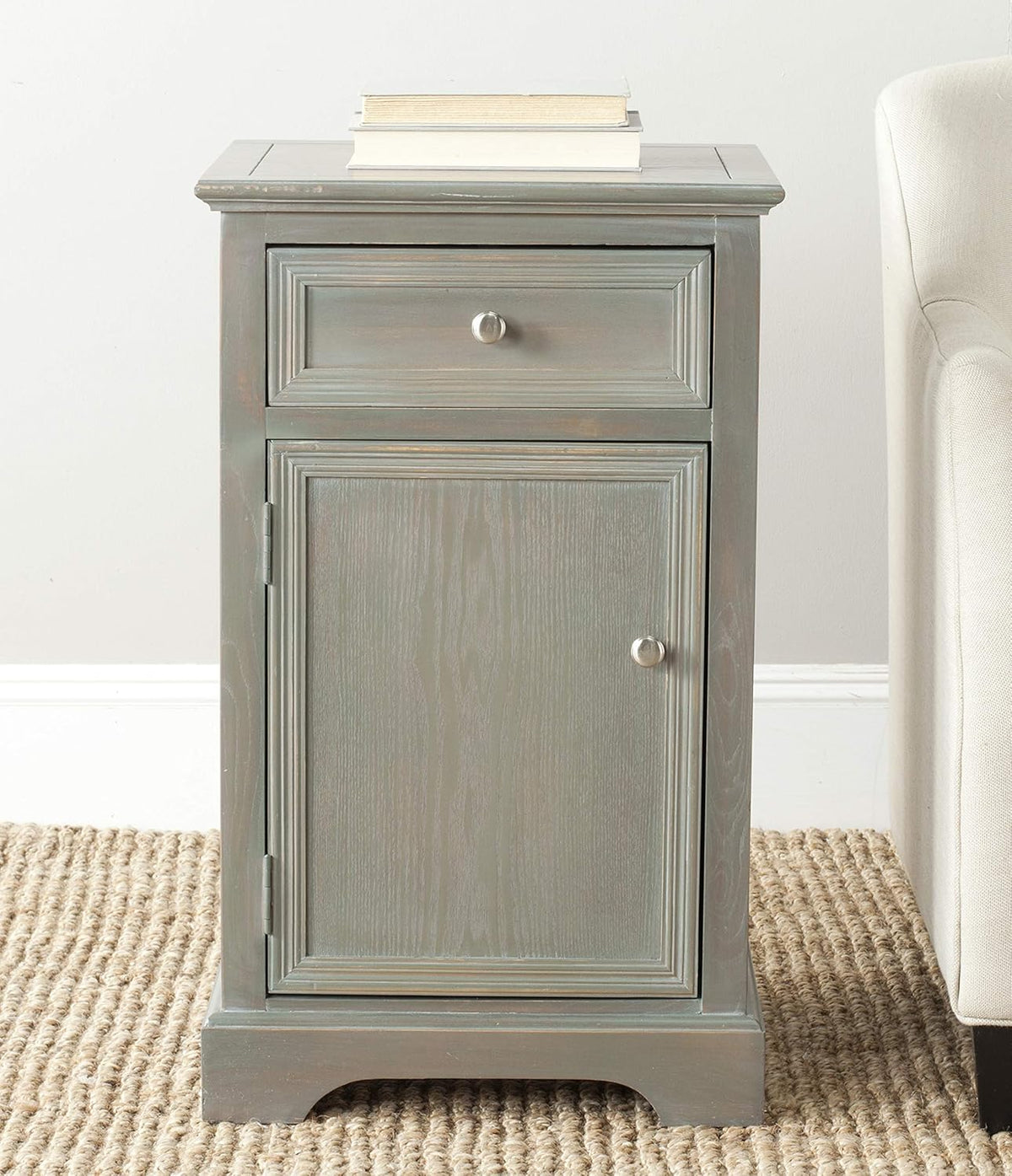 French Grey End Table N27708