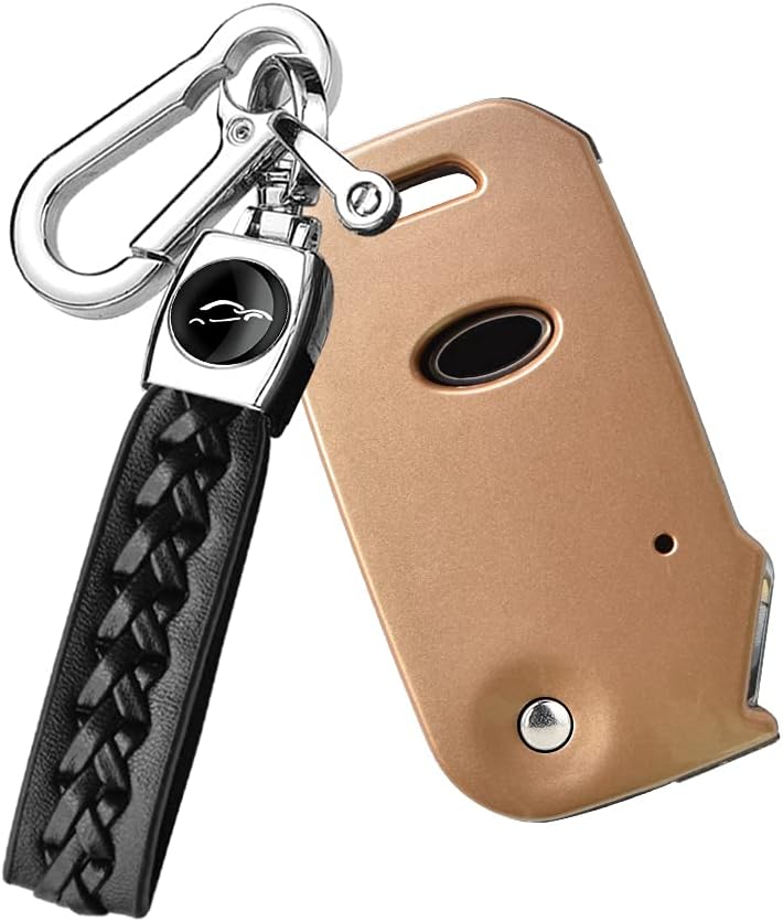 Remote Flip Key Fob Cover Case Golden Z4602