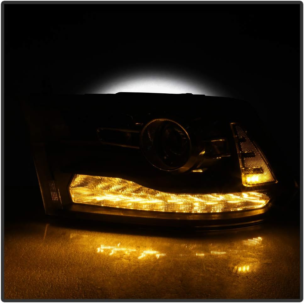 Black Headlights Headlamps Assembly Left+Right L83464