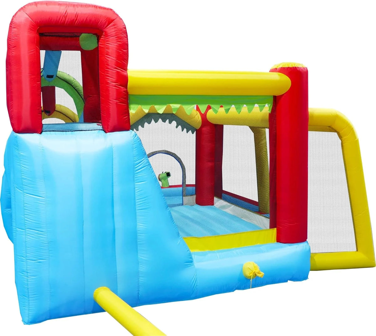 7 in1 Inflatable Water Slide Bouncing House with Splash Pool K774311