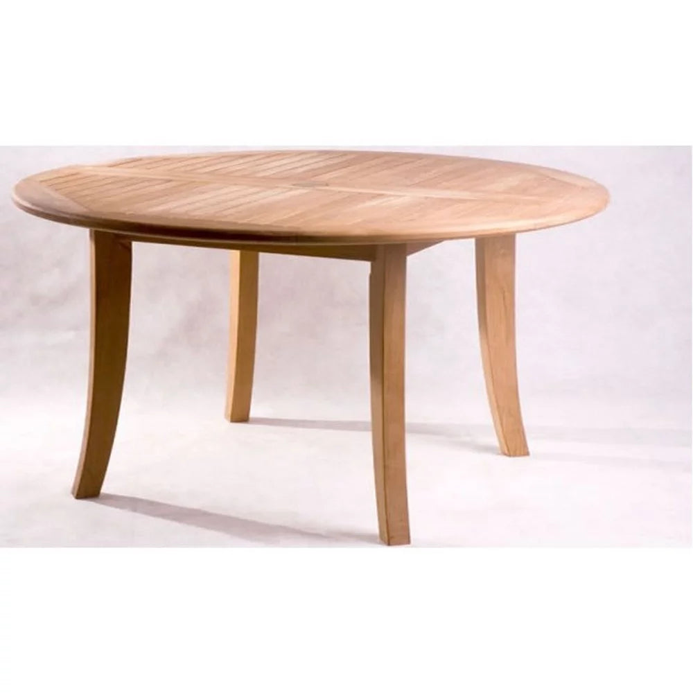 Grade-A Teak 5 Pc Outdoor Dining Set with 52" Round Table and 4 Arm Chairs S2334