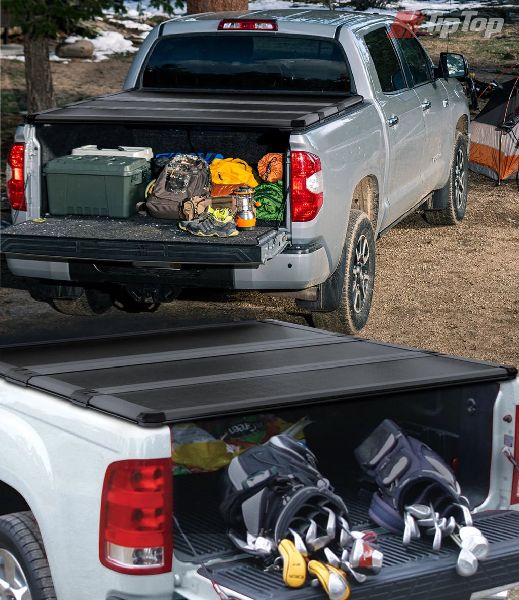 Tri-Fold Hard Tonneau Cover Truck Bed FRP 5.5ft Bed C826649