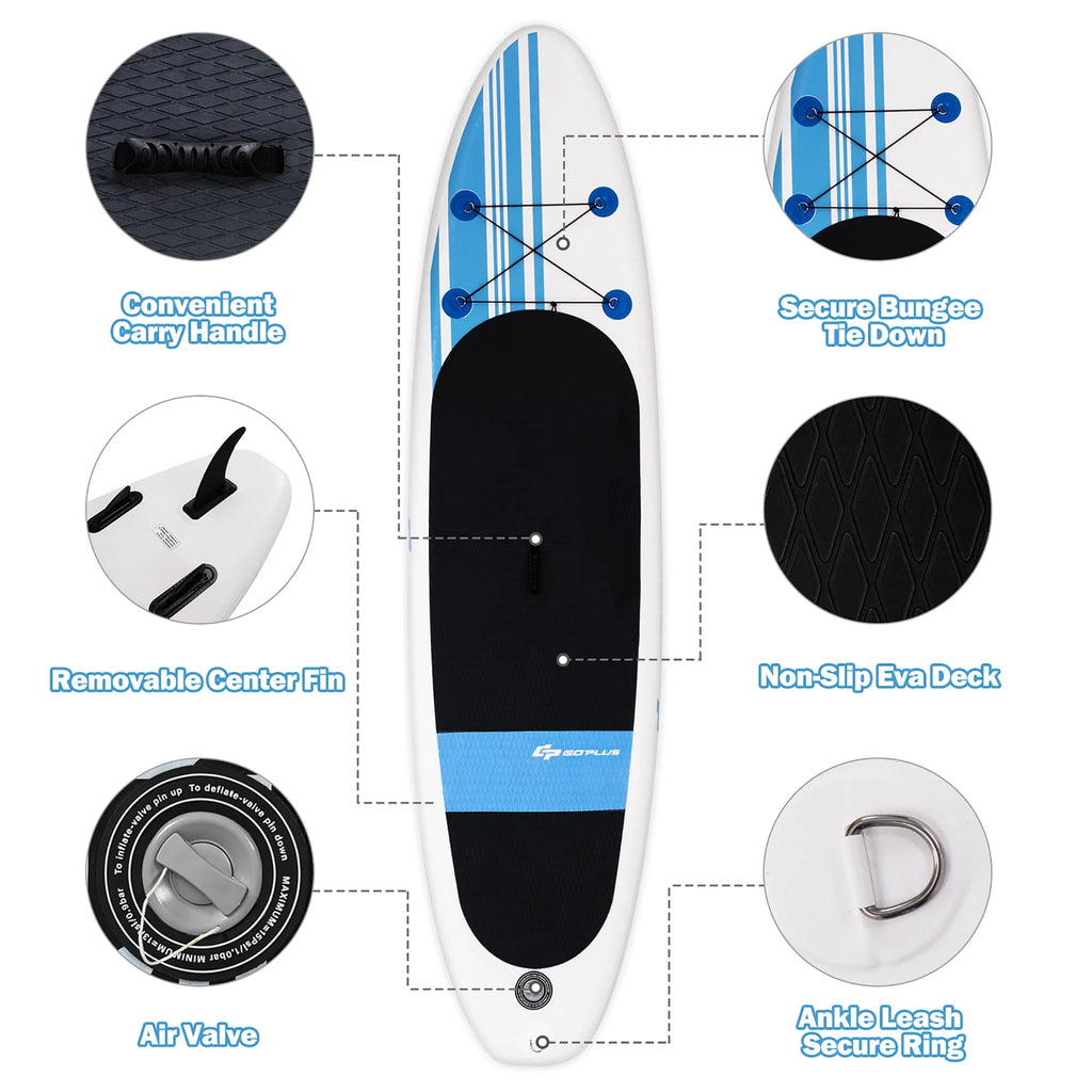 10' Inflatable Stand Up Paddle Board T11224