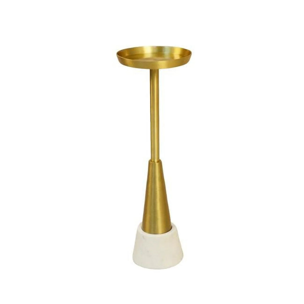 Small Marble and Metal Drink Table Y297
