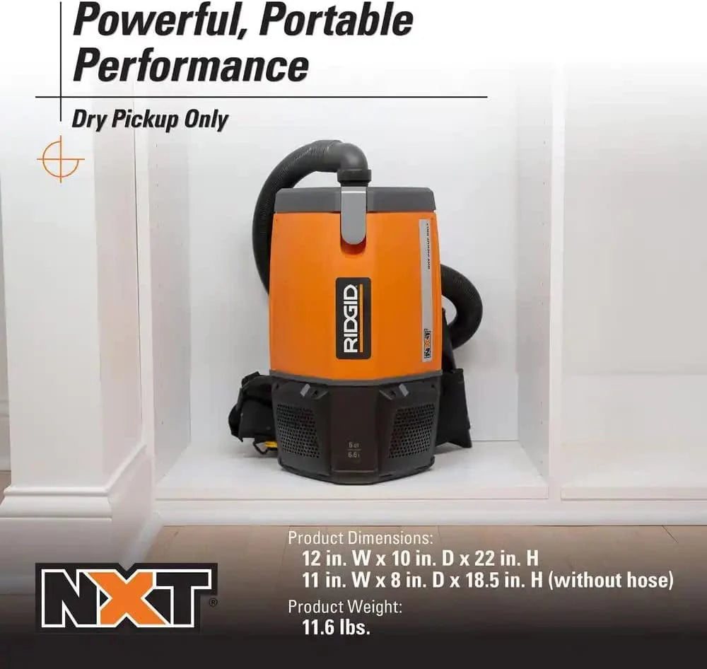 6 Qt. Backpack Vacuum Cleaner with Filters G346