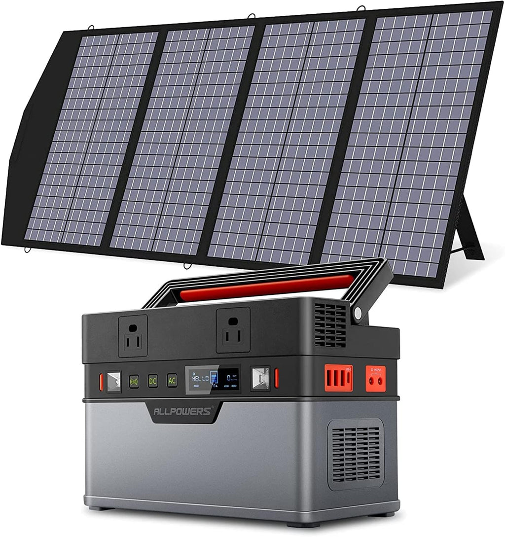 500W 606Wh Solar Generator with 140W Solar Panel E161