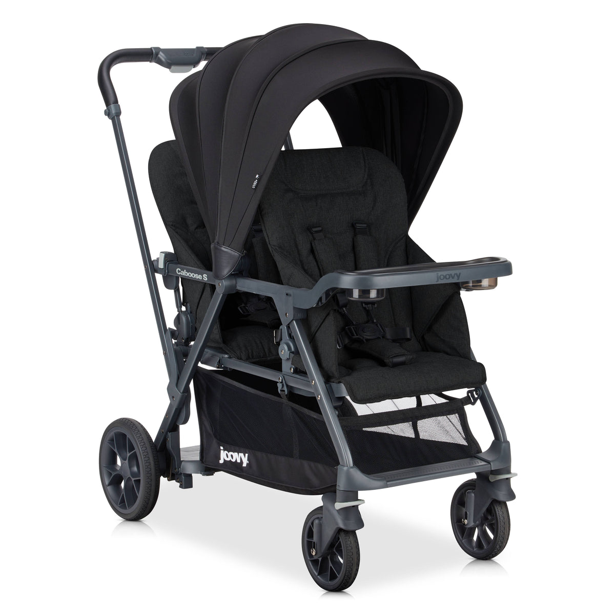Black Sit Stand Double Stroller P259