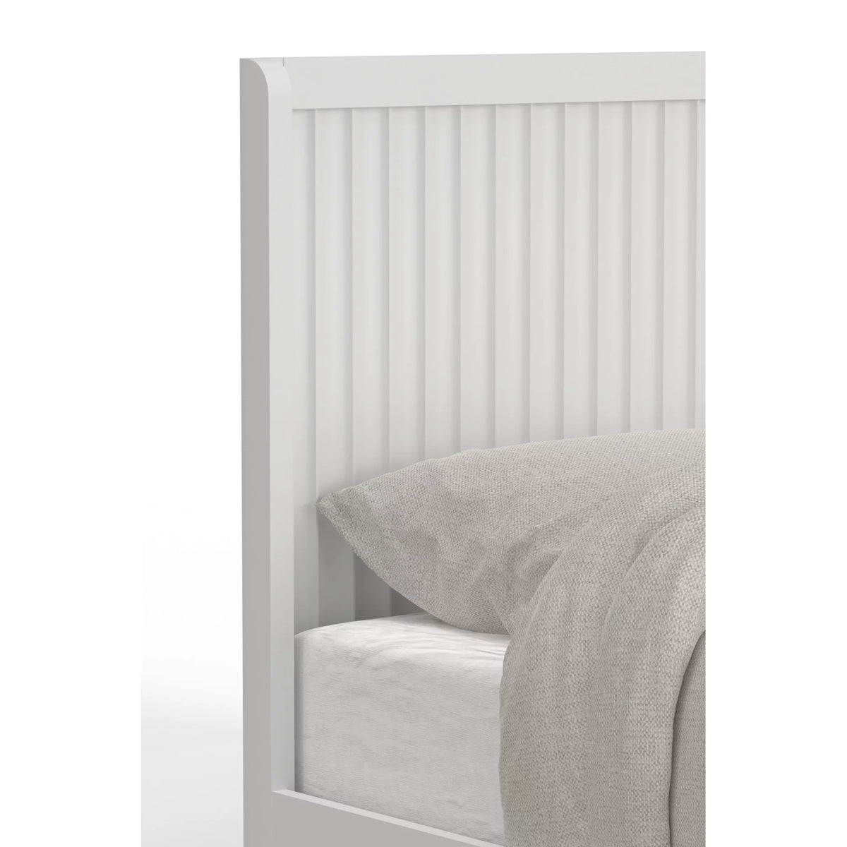 White Full Panel Bed R3623