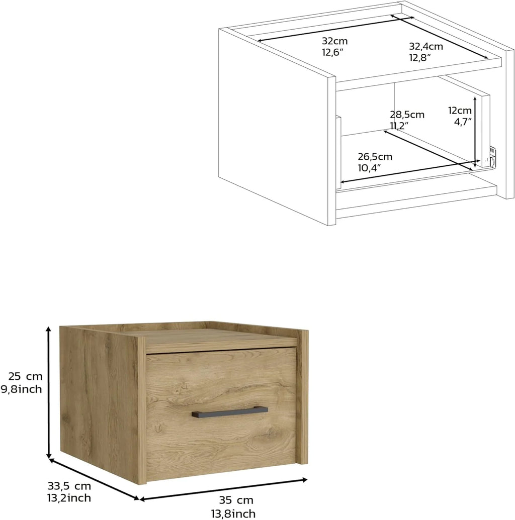 Floating Nightstand with Drawer X2432