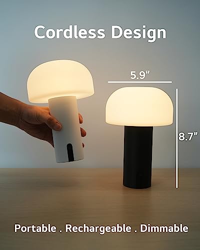 Rechargeable Cordless Waterproof Mushroom Table Lamp G225119
