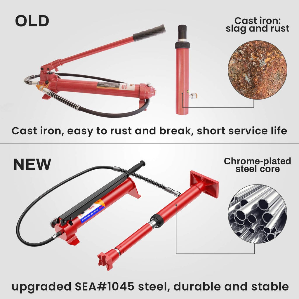 10 Ton Hydraulic Jack Auto Body Frame Repair Kit O303475