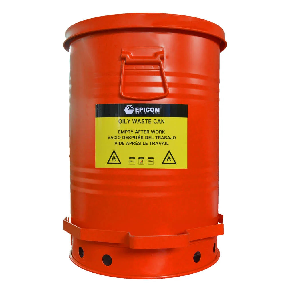 Oily Waste Can 21 Gallon Red D1680