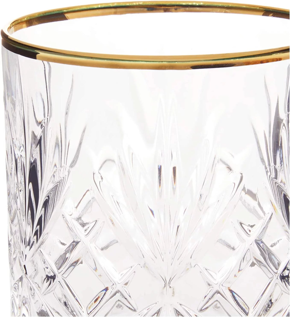 Crystal Double Old Fashion Beverage Glass Set of 4 Y7313