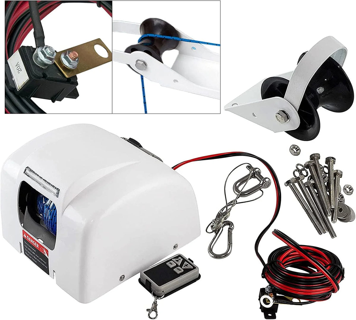 Electric Anchor Winch with Wireless Remote Control 25LBS I576183