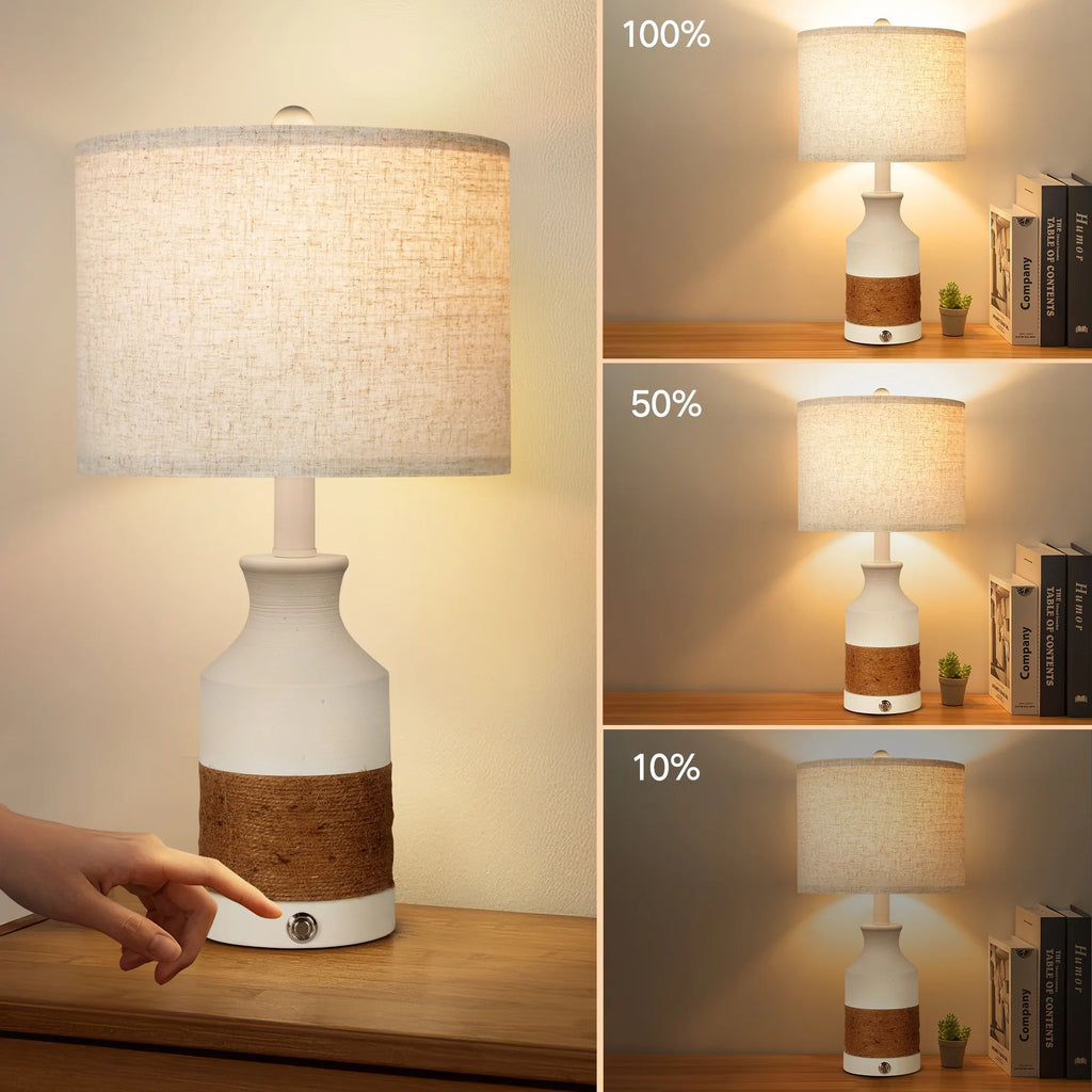 Boho Resin Table Lamp Set of 2 E913278