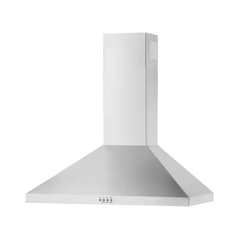 30 in. 300 CFM Stainless Steel Wall Mount Range Hood with Light E446
