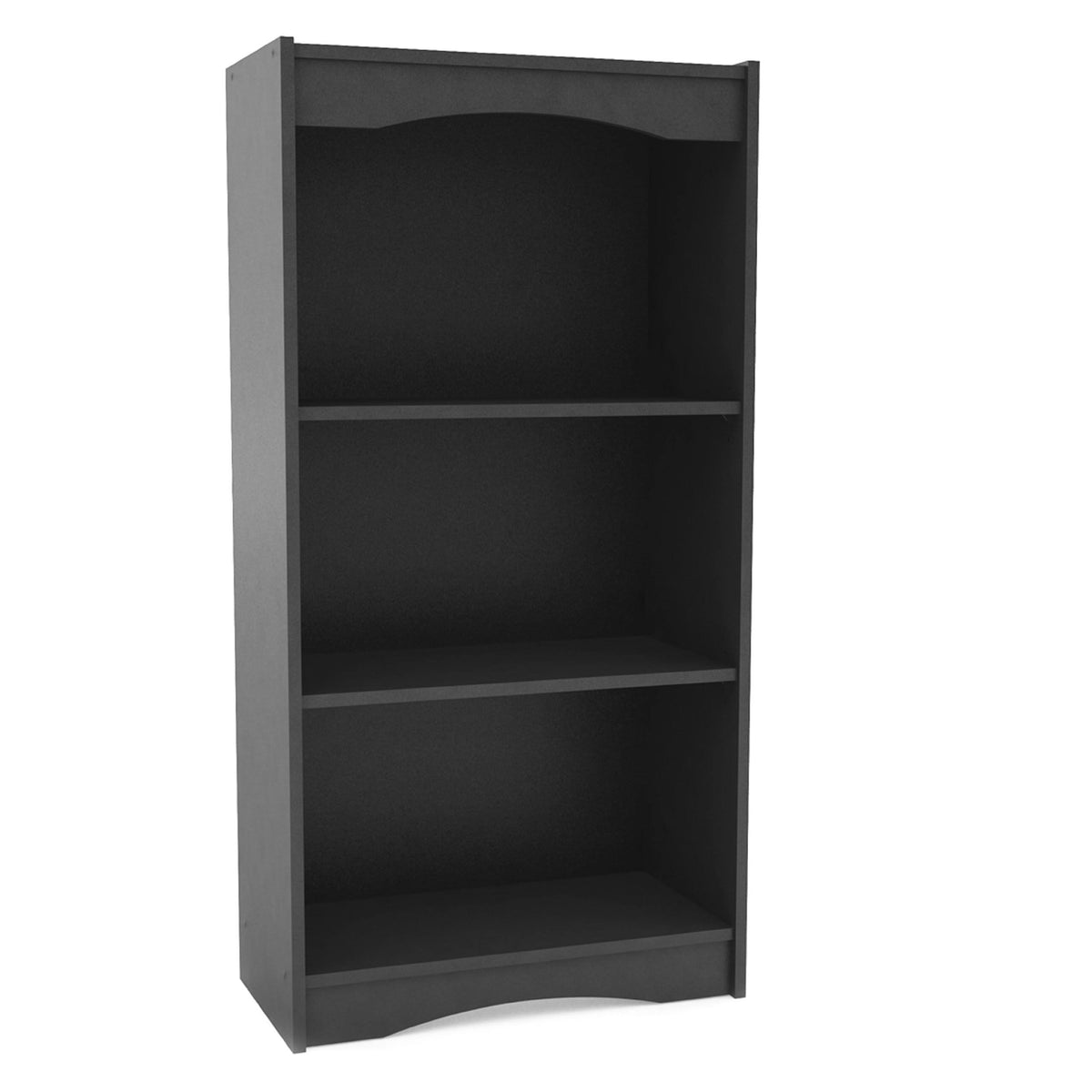 48" Tall Midnight Black Bookcase J793