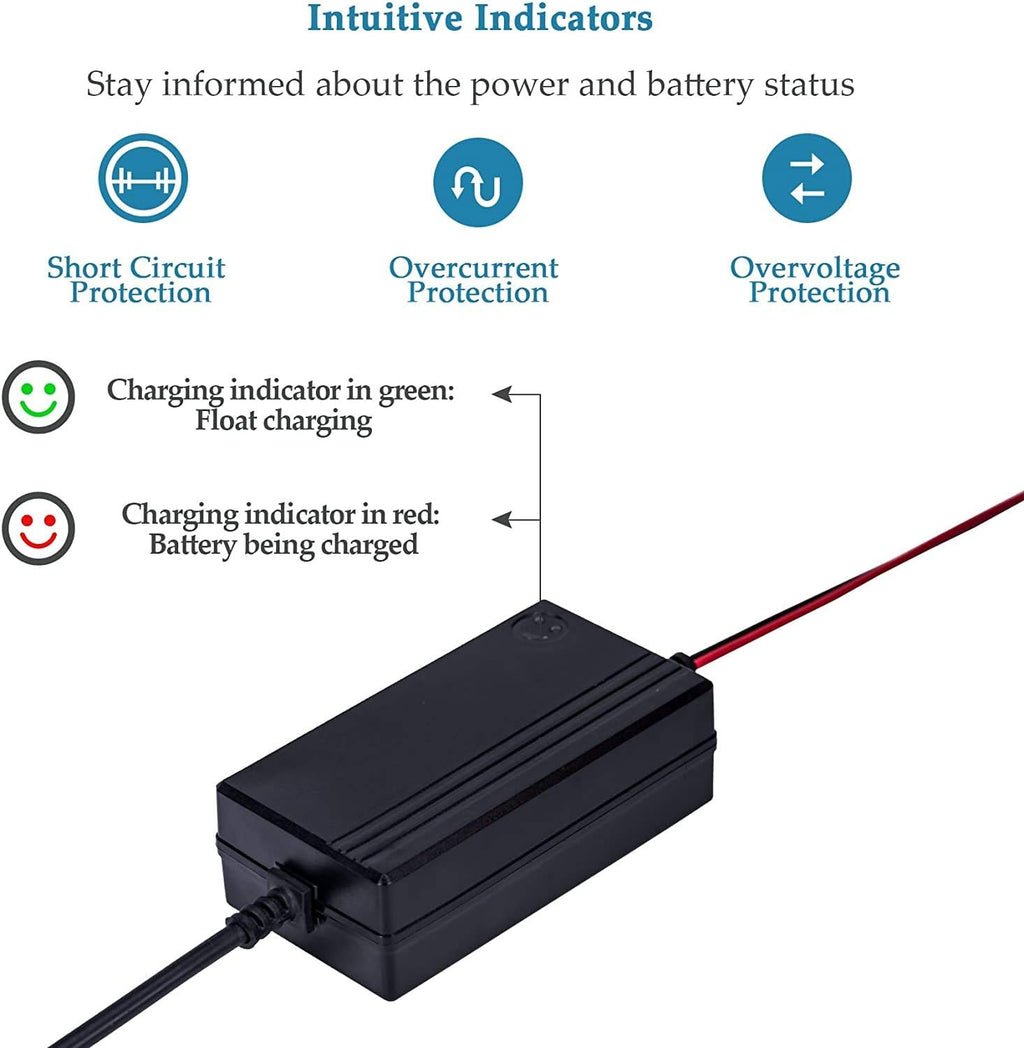 12V to 14.8V Automatic Lead Acid Battery Charger/Maintainer O4364