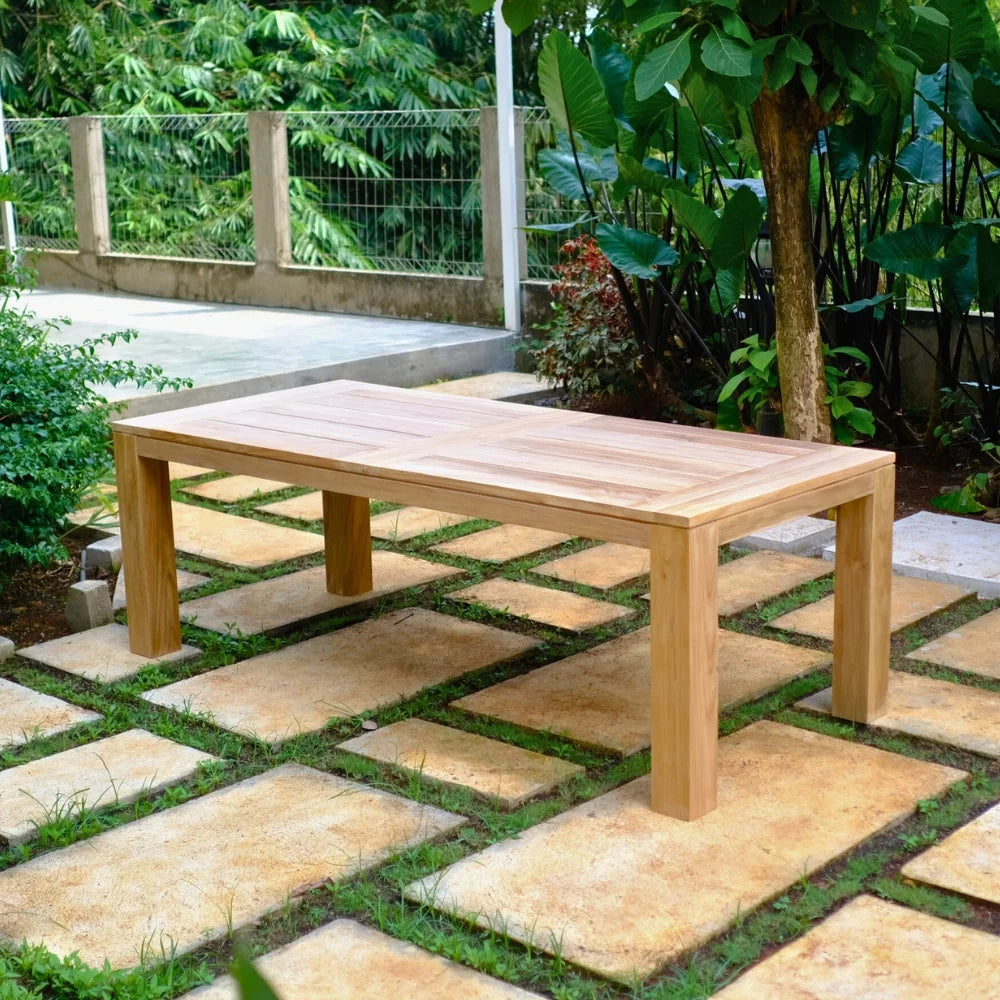 Teak Wood 8-person Long Rectangular Dining Table H4506
