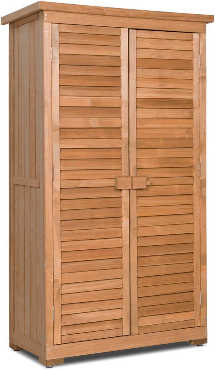 Outdoor Wooden Storage Shed with Shelves G162