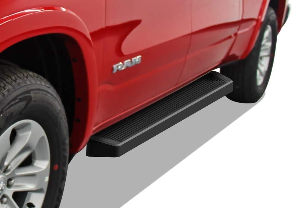 Black 6in Running Boards V7304