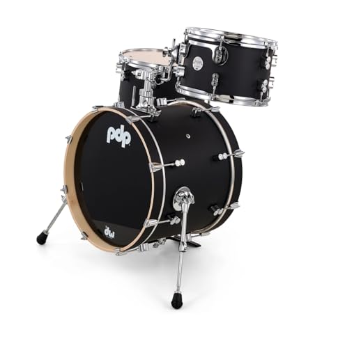 Satin Black 3-Piece Maple Drum Set Y536582
