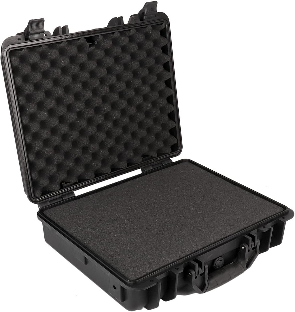 Black Waterproof Hard Camera Case with Foam Insert Y162576