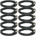 10 Pack 25 ft XLR Male Female Microphone Audio Cable N52932
