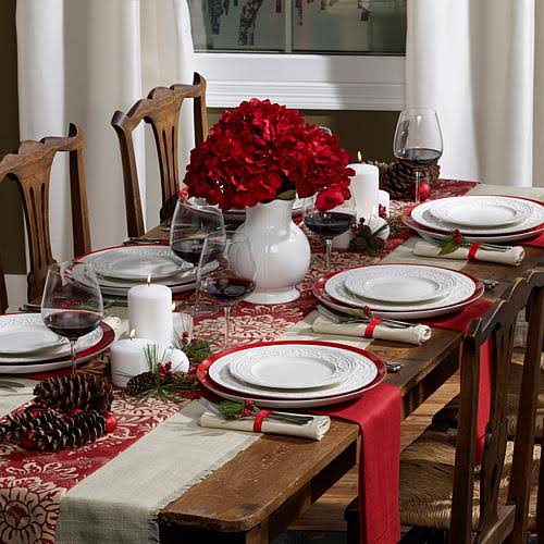 40 Piece White Dinnerware Set Y86160