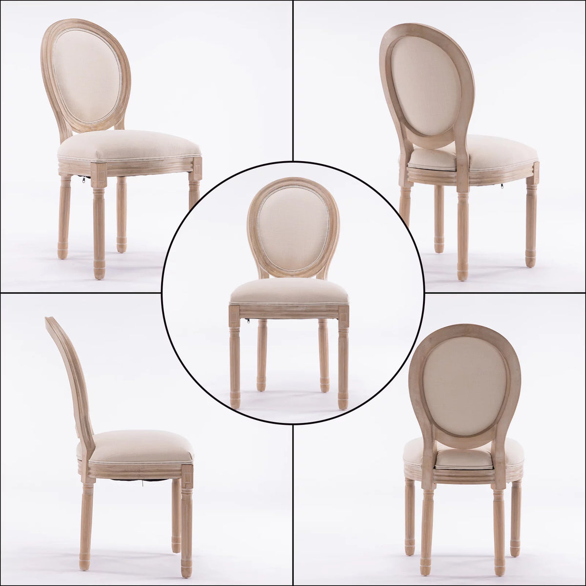 Dining Chairs Set of 2 Solid Wood Frame G3803