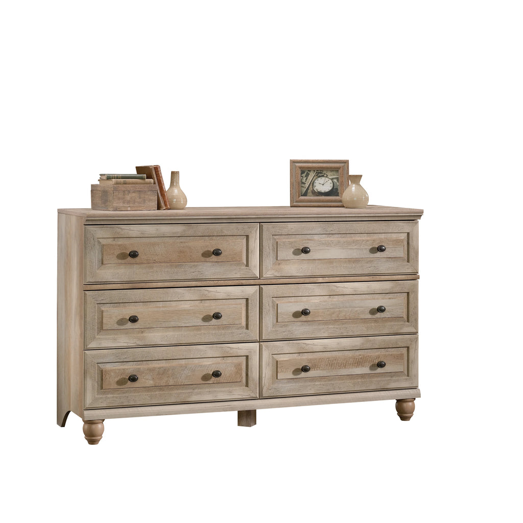 6 Drawer Lintel Oak Finish Dresser B22535