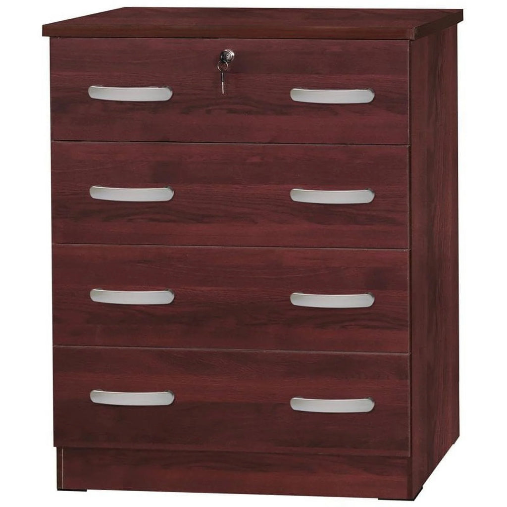 3-Piece Twin Bed 4-Drawer Dresser and Nightstand Set P2647